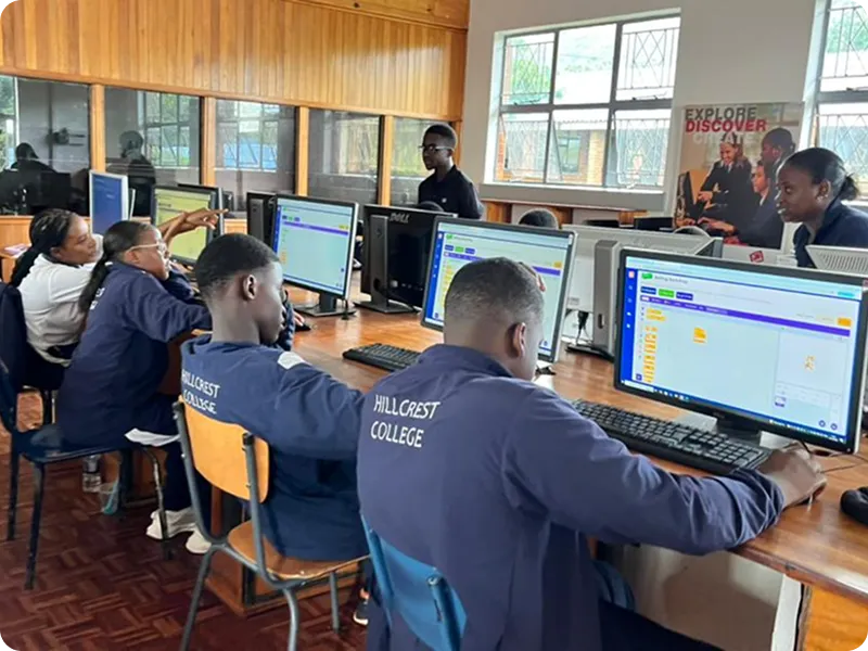 Students learning